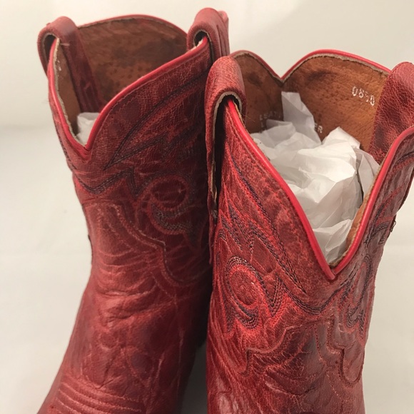Red Dan Post Cowgirl Boots - Picture 4 of 8